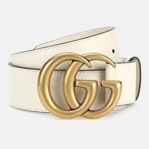 LIKE NEW Gucci GG Logo Leather Belt